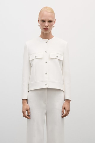 Veste poches boutons - Blanc