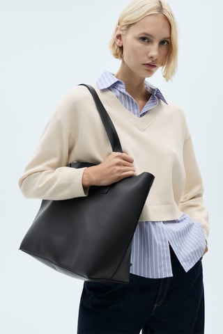 Pull-over chemise combiné - Écru