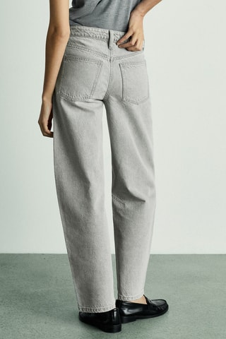 Jean Balloon taille haute - Gris