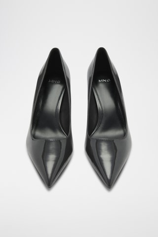 Chaussures vernies à talon - Gris