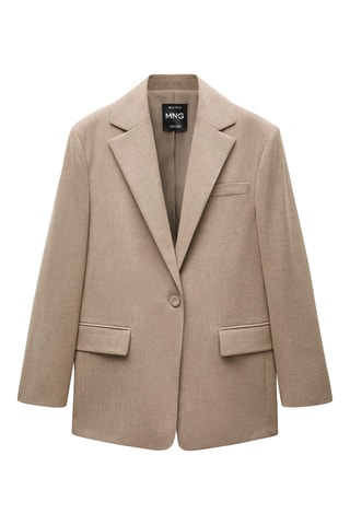 Veste de costume en laine - Marron