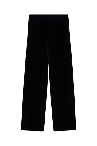 Pantalon wideleg velours - Noir