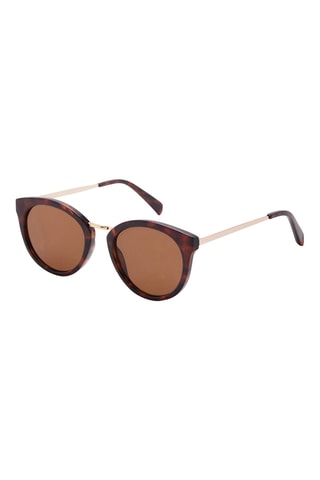 Lunettes de soleil pont métallique - Marron