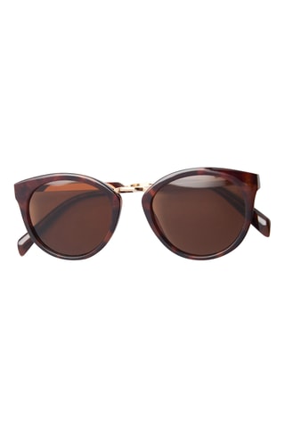 Lunettes de soleil pont métallique - Marron
