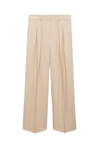 Pantalon wideleg Lyocell - Beige