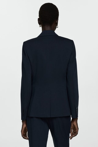 Blazer costume cintré - Bleu marine foncé