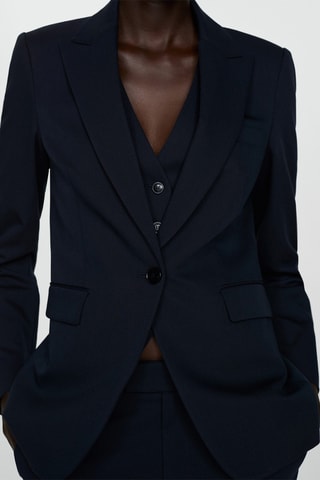 Blazer costume cintré - Bleu marine foncé