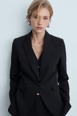Blazer costume cintré - Noir