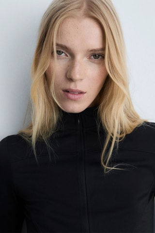 Veste cintrée zippée - Noir