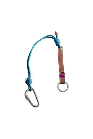 Carabiner keyring with combination - Camel