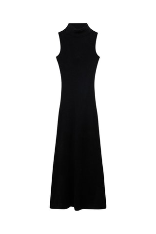 Robe maille dos nu - Noir