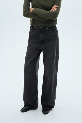 Jean Balloon taille haute - Noir