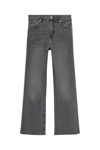 Jean Sienna flare crop - Gris