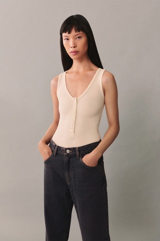 Jean Miami droit taille normale - Marron et bleu