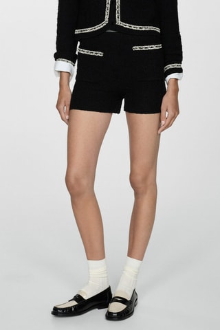 Short tweed poches - Noir