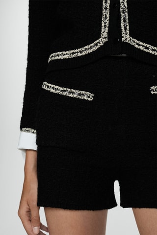 Short tweed poches - Noir
