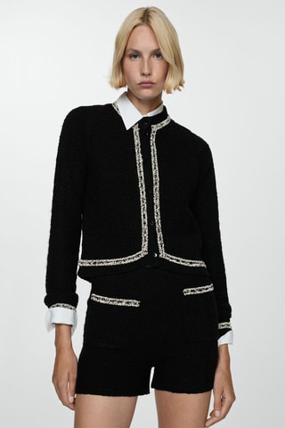Short tweed poches - Noir