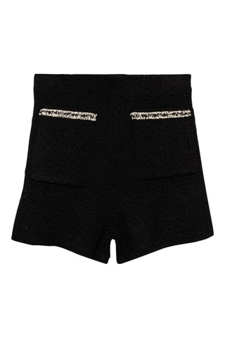 Short tweed poches - Noir