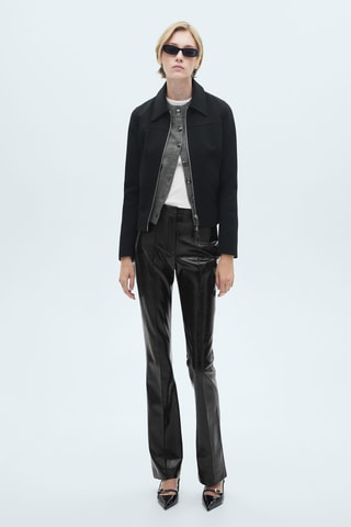 Pantalon skinny similicuir - Noir