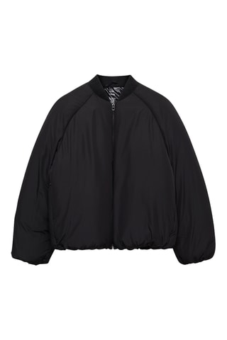 Veste bomber fermeture Éclair - Noir