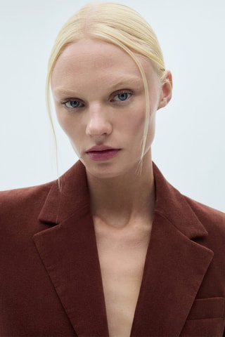 Blazer costume velours - Bordeaux