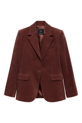 Blazer costume velours - Bordeaux