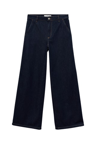 Jean wideleg rinse wash - Bleu