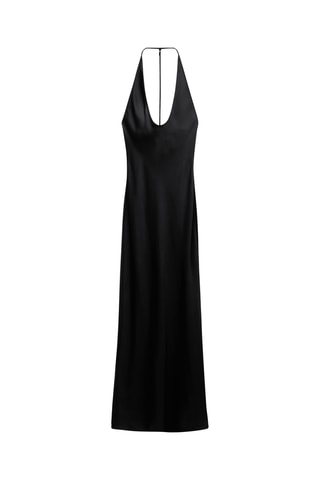 Robe décolletée dos nu - Noir