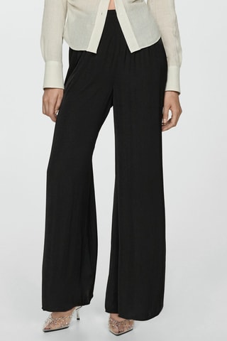 Pantalon fluide wideleg - Noir