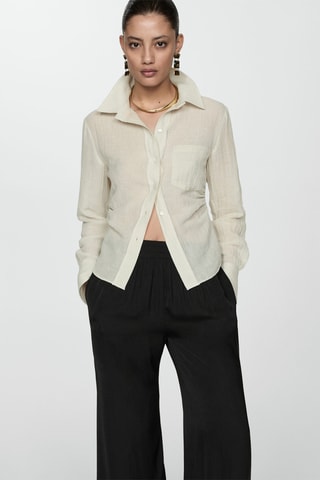 Pantalon fluide wideleg - Noir