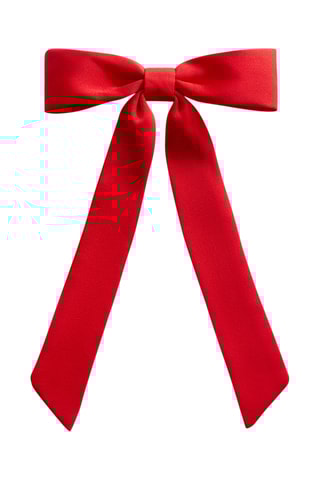 Barrette nœud - Rouge