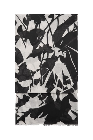 Foulard imprimé floral - Noir