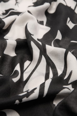 Foulard imprimé floral - Noir