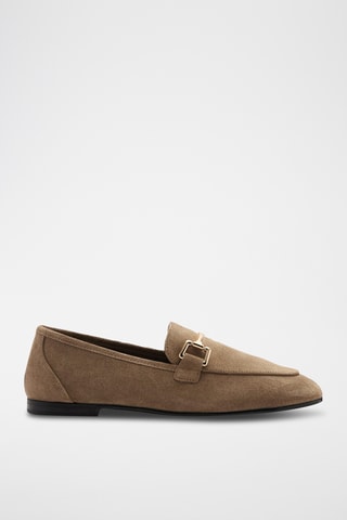 Mocassins cuir suède - Marron clair