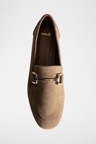 Mocassins cuir suède - Marron clair
