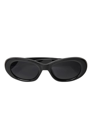 Lunettes de soleil monture ronde - Noir