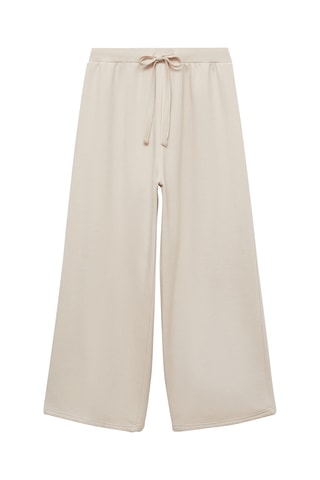 Pantalon tissu éponge coton - Sable