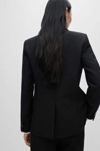 Veste de costume en laine - Noir