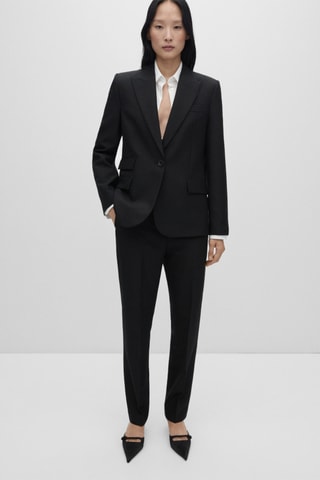 Veste de costume en laine - Noir