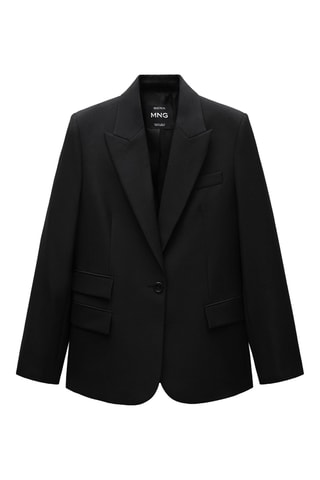 Veste de costume en laine - Noir