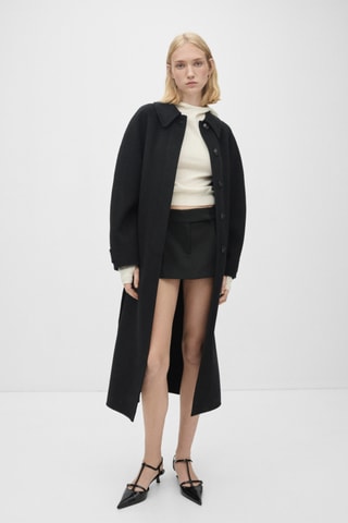 Jupe short taille basse - Noir