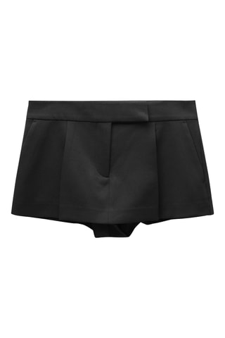 Jupe short taille basse - Noir