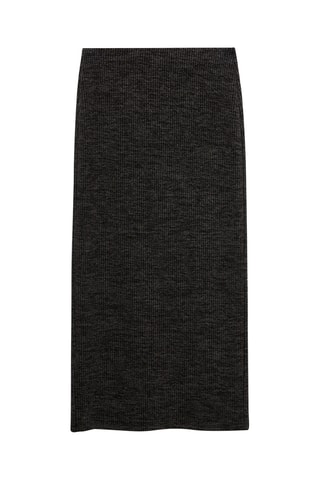 Jupe fendue maille - Gris