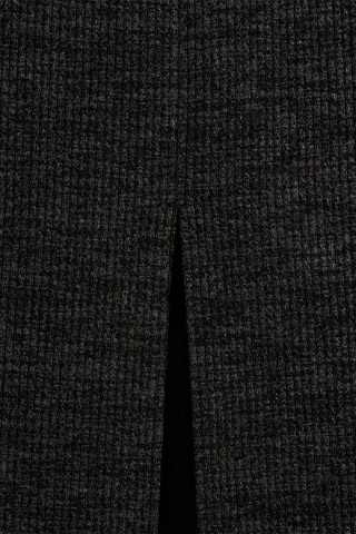 Jupe fendue maille - Gris