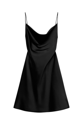 Robe courte dos croisé - Noir