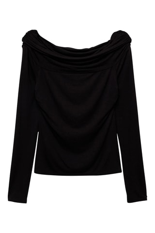 T-shirt épaules dénudées - Noir