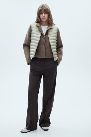 Gilet matelassé - Gris clair chiné