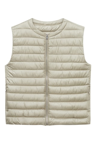 Gilet matelassé - Gris clair chiné
