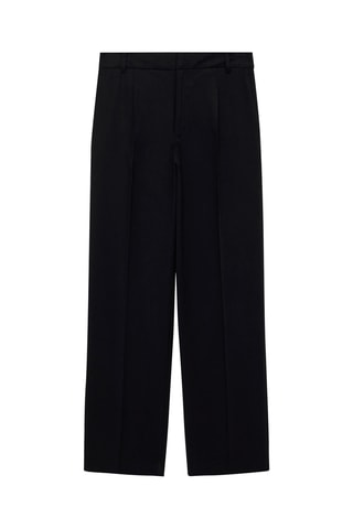 Pantalon droit pinces - Noir