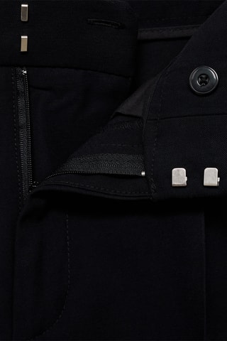 Pantalon droit pinces - Noir